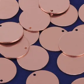 11/16 Copper Round Stamping Blank Charms Round Stamping Discs Raw Round Blanks 20pcs 10234350