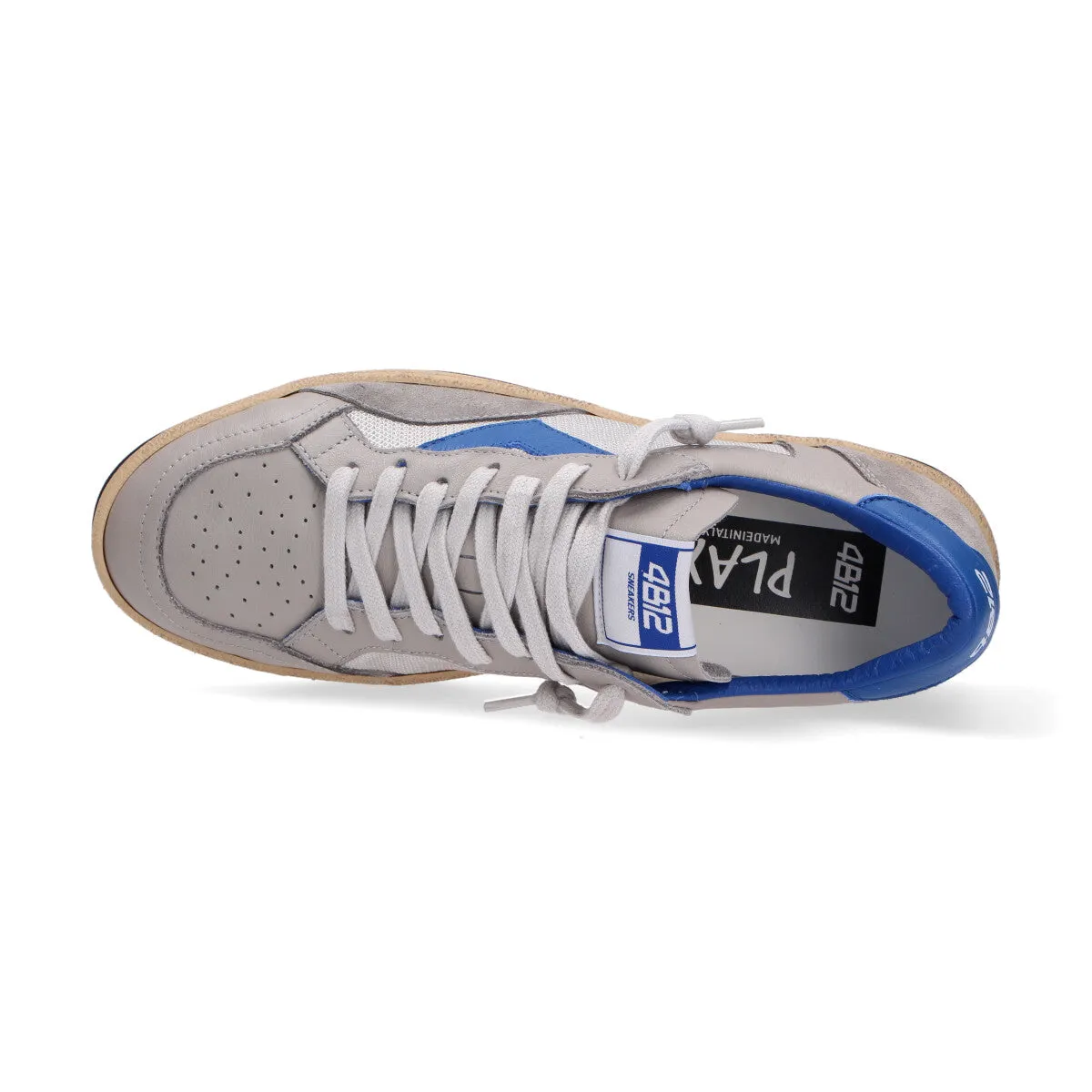 4B12 sneakers Play New bianco grigio blu