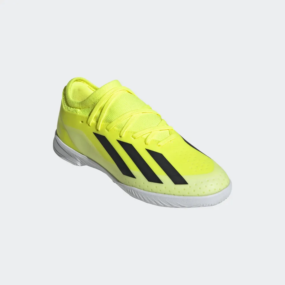 Adidas X Crazyfast League Jnr Indoor Football Shoes (Yellow/Black/White)