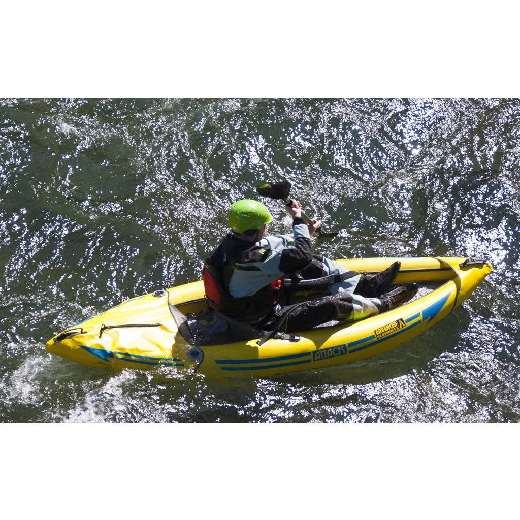 Advanced Elements Attack Whitewater Kayak | Yellow/Blue