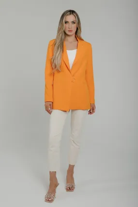 Alana Buckle Blazer In Orange