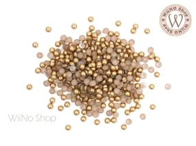 Antique Gold Half Round Pearl (1.5/2/3/4/5mm)