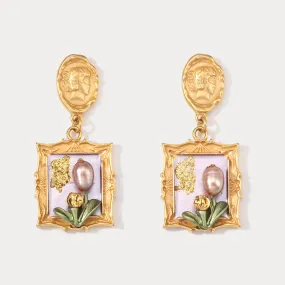 Antique Tulip Earrings