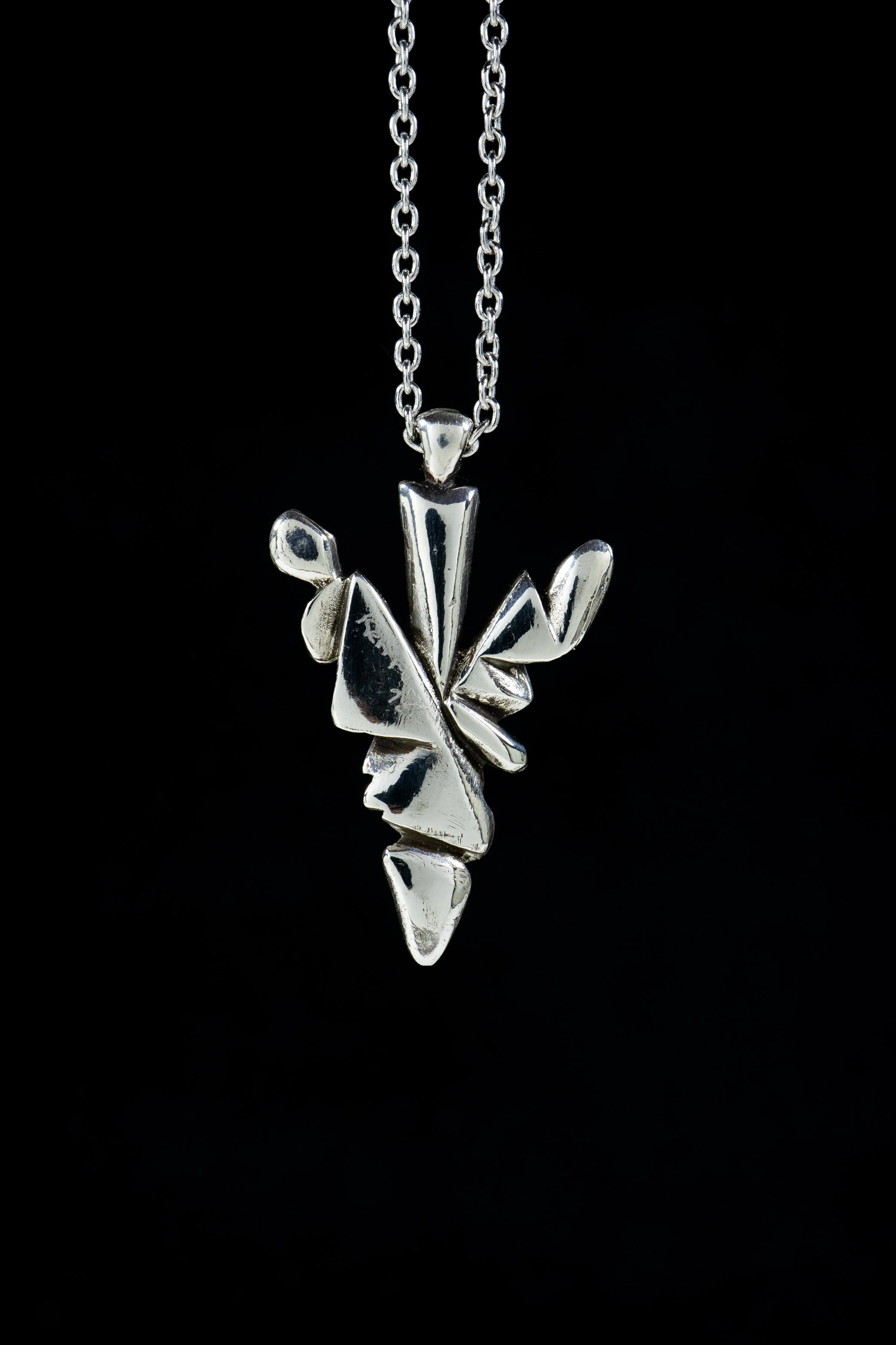 Arrowhead (Sterling Silver, Gold Pendant)