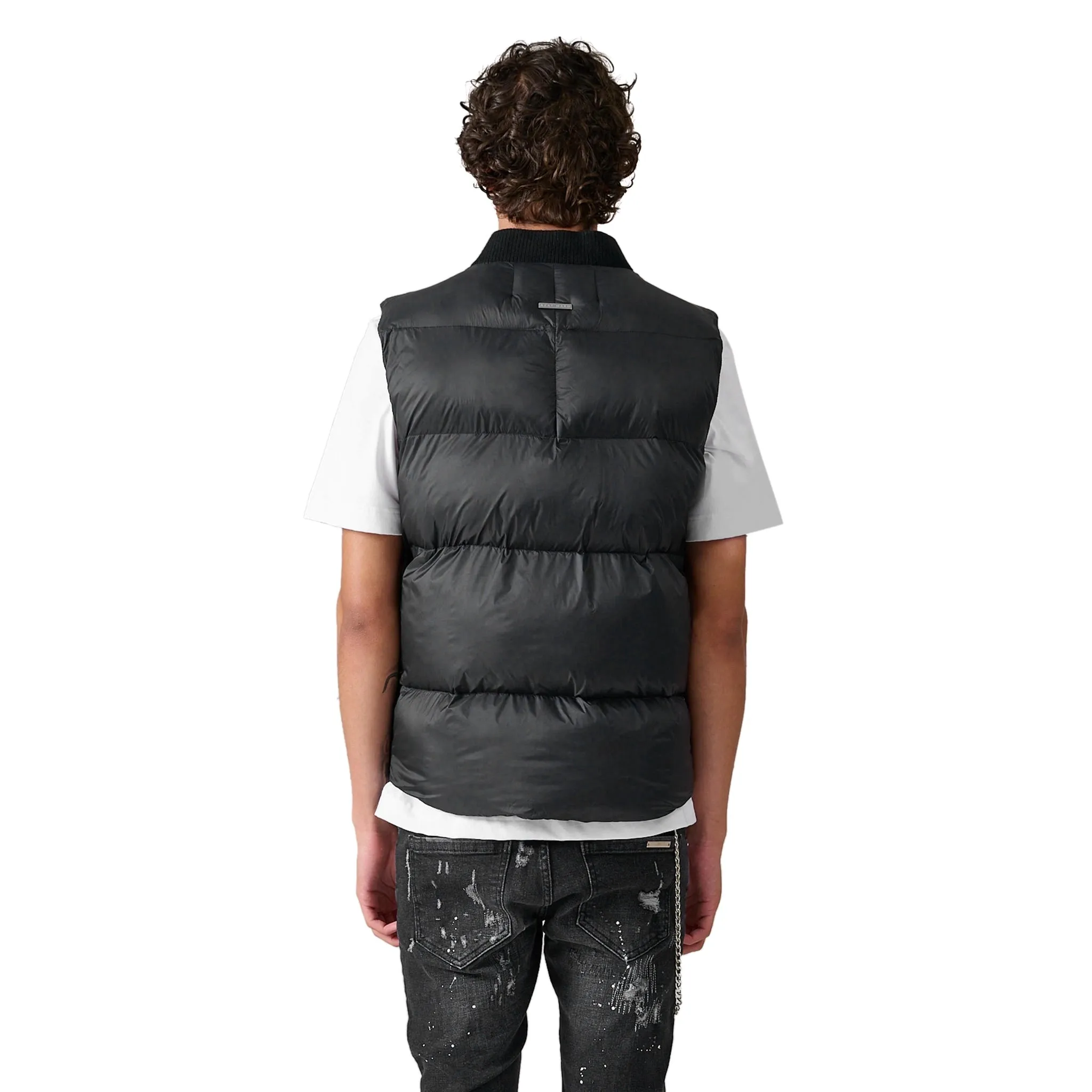 Azat Mard Puffer Black Gilet