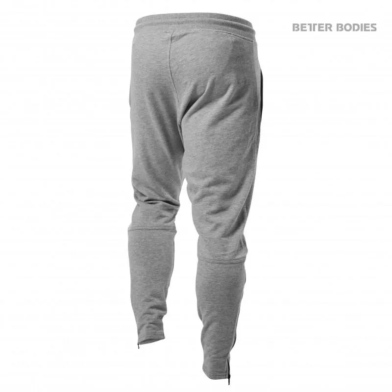 Better Bodies Harlem Zip Pants - Greymelange