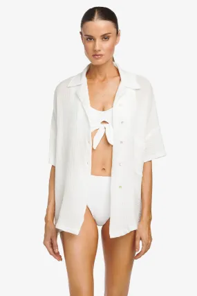 BUBBLE GAUZE OVERSIZE SHIRT