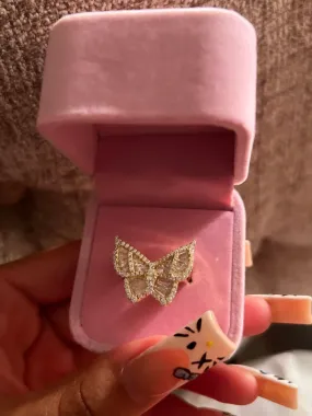 Butterfly Baguette Ring