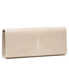 Cleo Shagreen Clutch