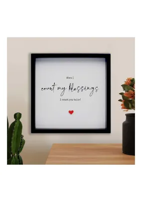 Count My Blessings Plaque