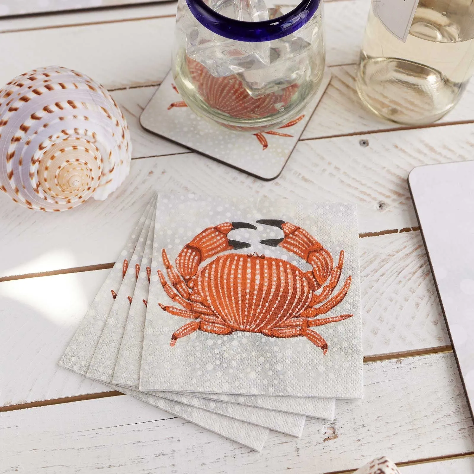 Crab Paper Cocktail Napkins (Pack of 20)