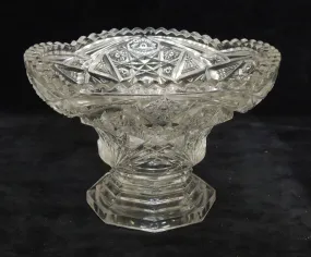 Cut Glass Compote - Very Condition