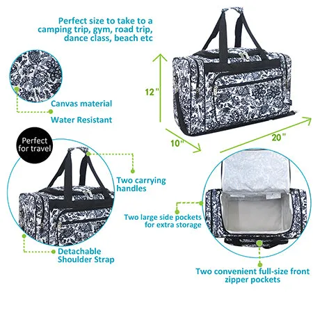 Damask Bliss NGIL Canvas 20" Duffle Bag