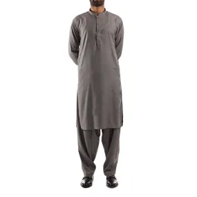 Dark Grey Shalwar Qameez