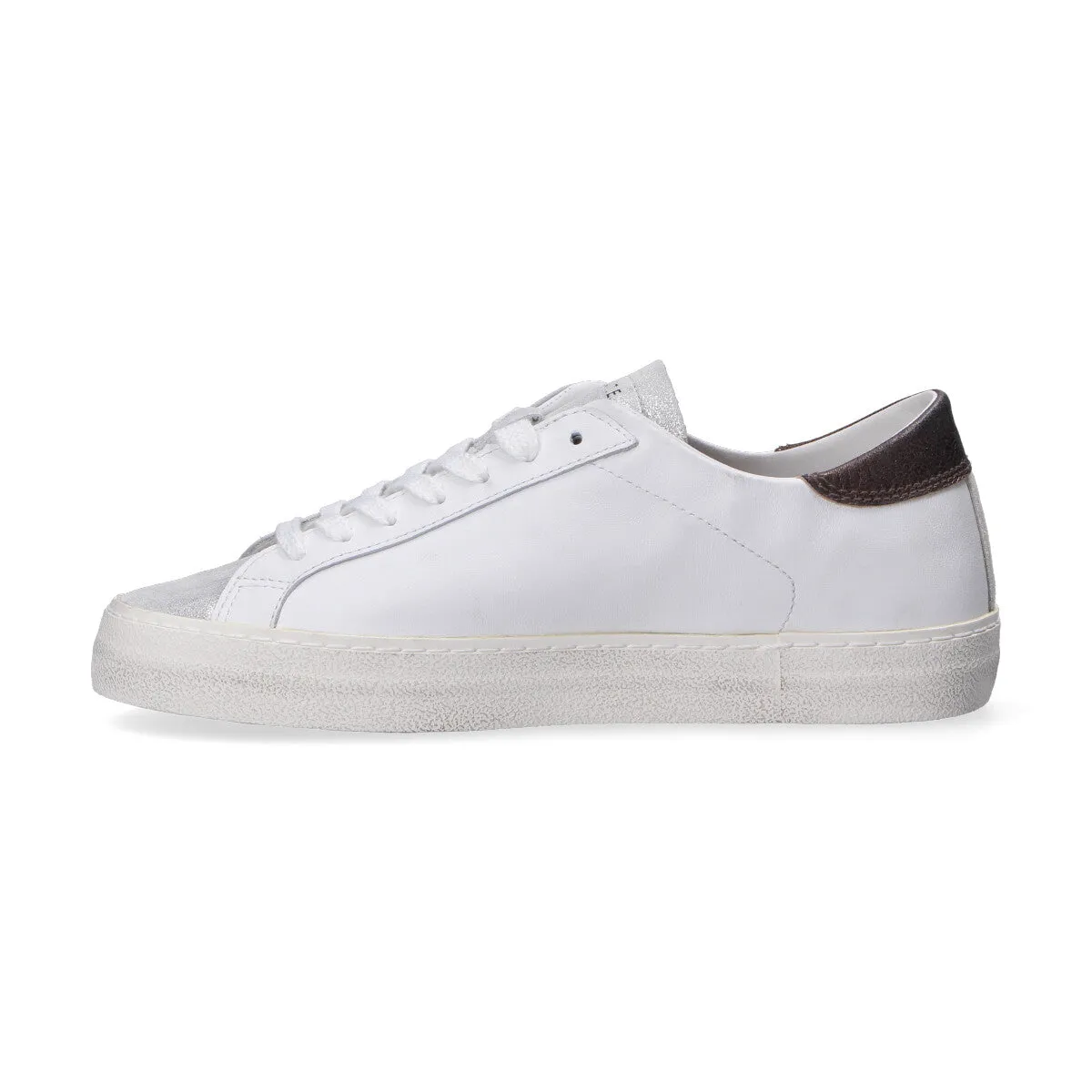 D.A.T.E. sneaker Hill Low vintage calf white bronz