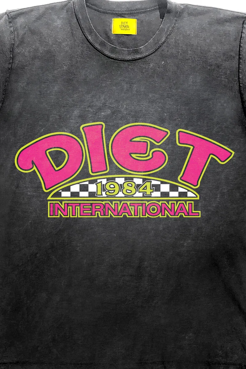 Diet Starts Monday Diet INTL Tee (Vintage Black/Pink)