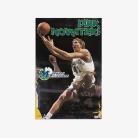 Dirk Nowitzki Vintage Poster