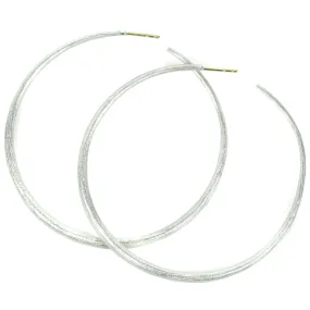 Extra Large Silver Hoops