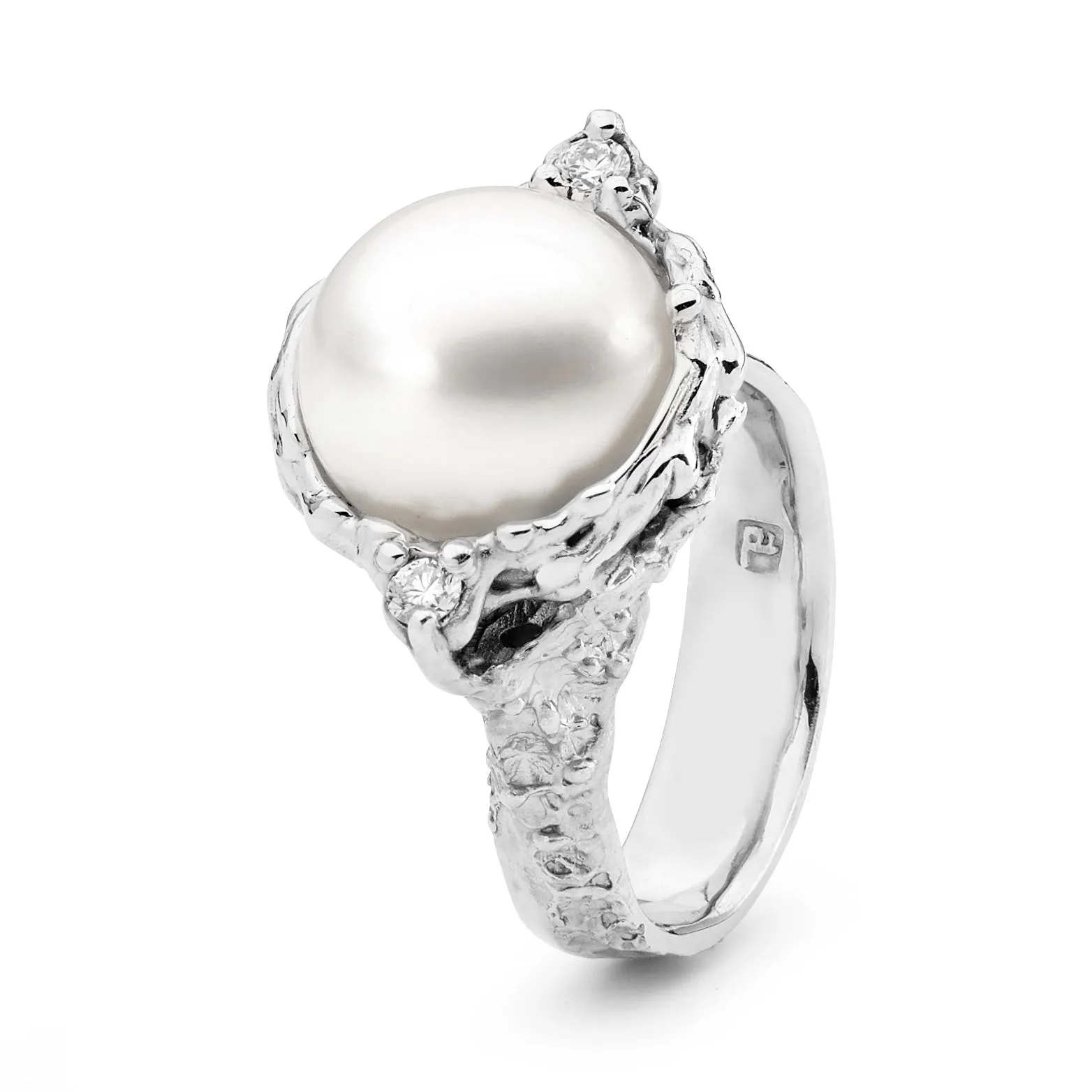 Freeform Cultured Pearl Ring