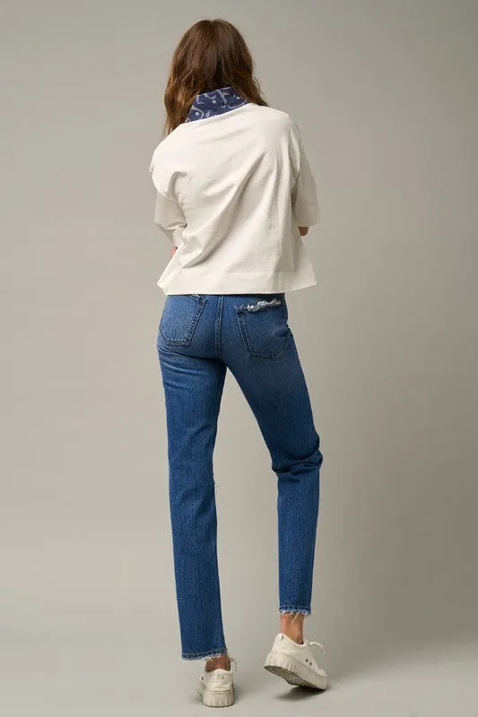 GEMMA HIGH RISE STRAIGHT JEANS [ONLINE EXCLUSIVE]