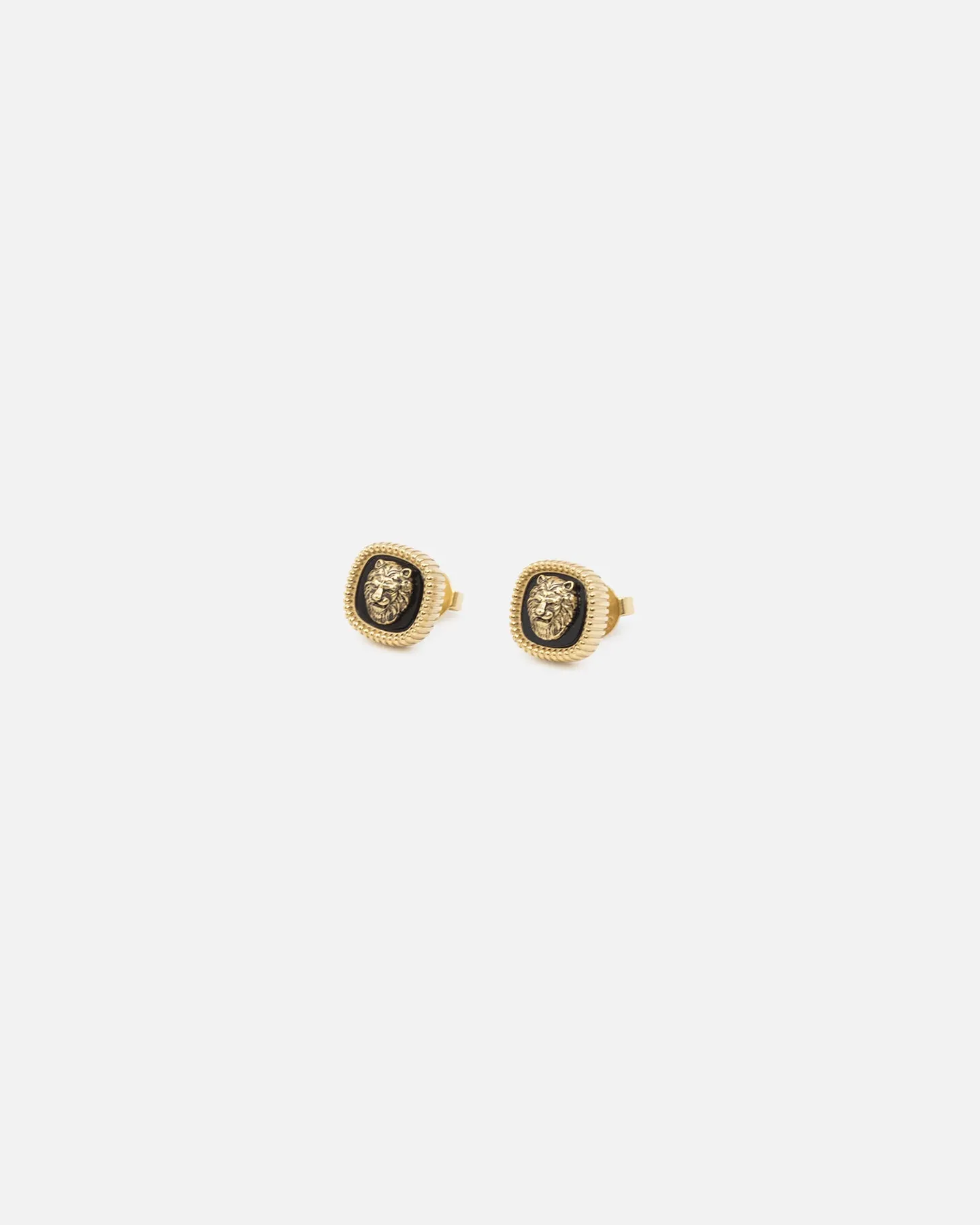 Guess Mainline Lion King 13mm Earrings Yellow Gold