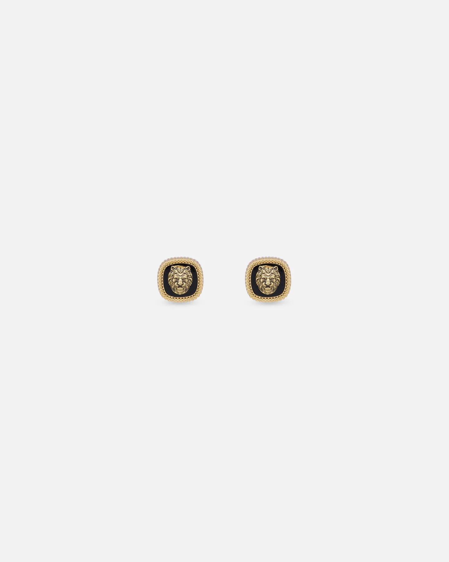 Guess Mainline Lion King 13mm Earrings Yellow Gold