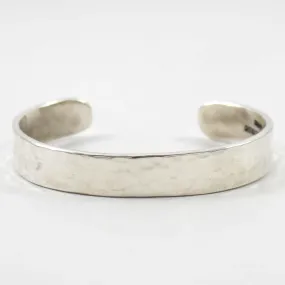 Hammered Silver Cuff