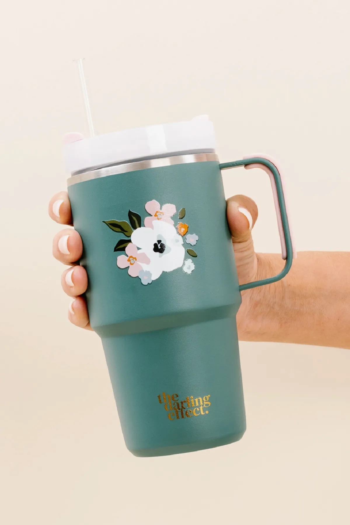 Jade Bloom 20oz Mini On-The-Go Tumbler