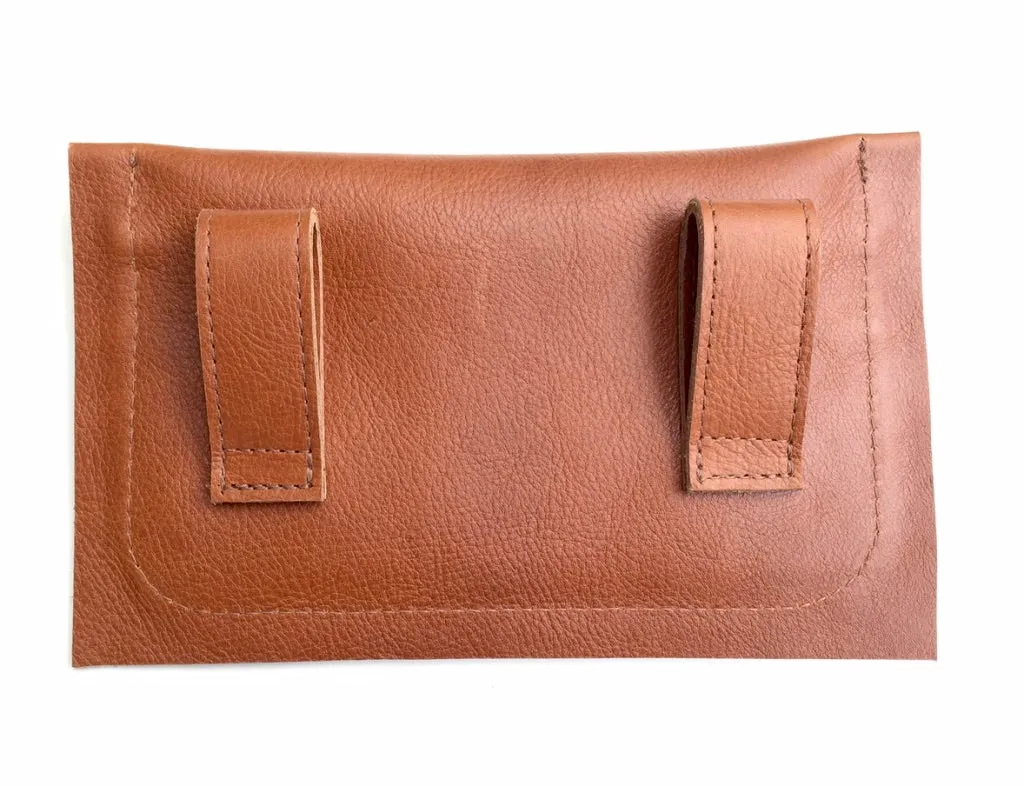 MARENGO CLUTCH | Leather Waist Bag | Hip Bag | Equestrian Leather Pouch - AtelierCG™