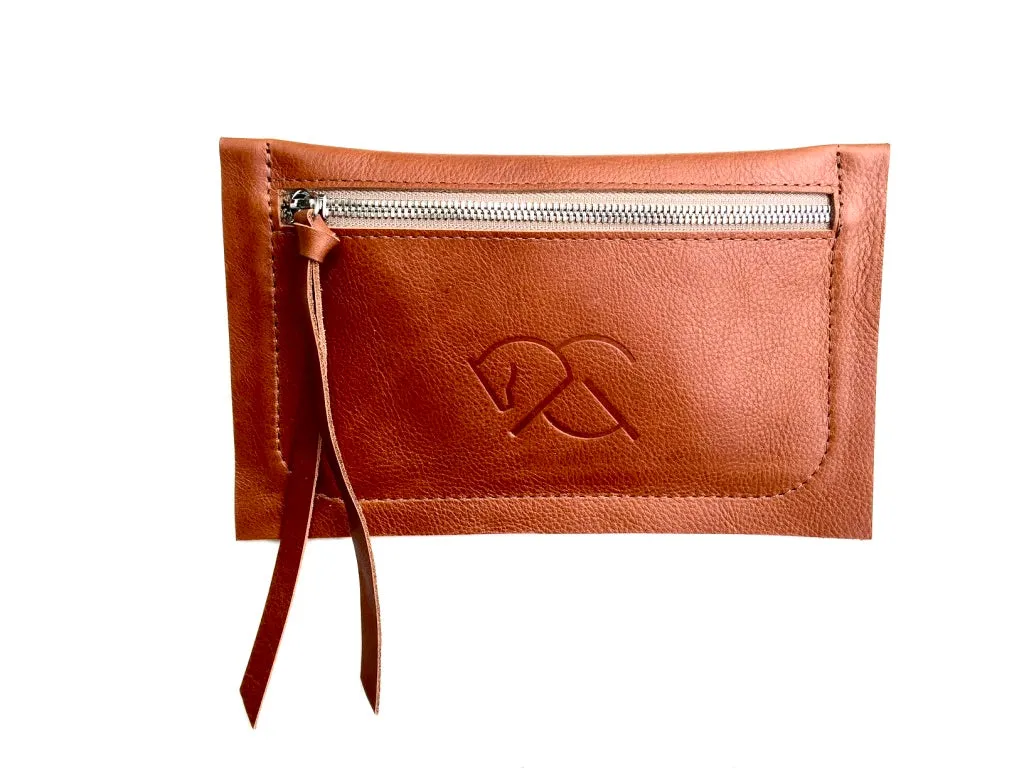 MARENGO CLUTCH | Leather Waist Bag | Hip Bag | Equestrian Leather Pouch - AtelierCG™