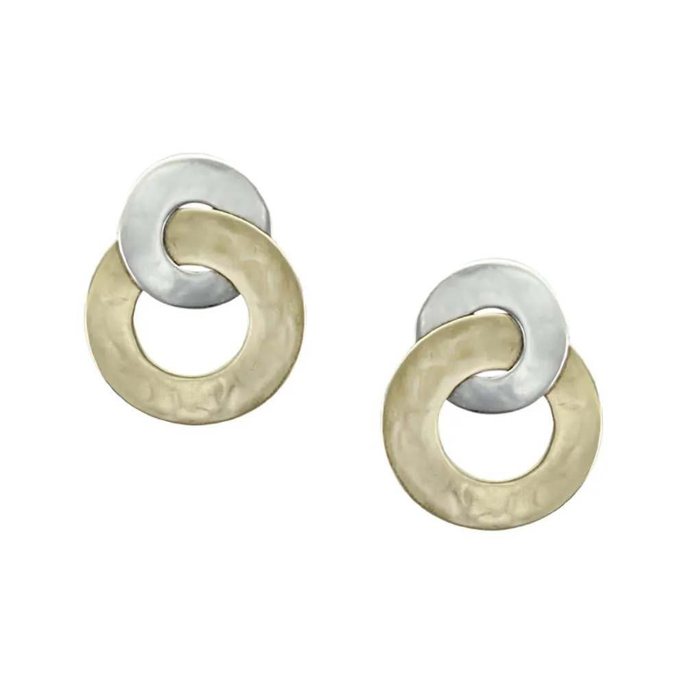 Marjorie Baer Intertwined Double Hoop Clip Earrings