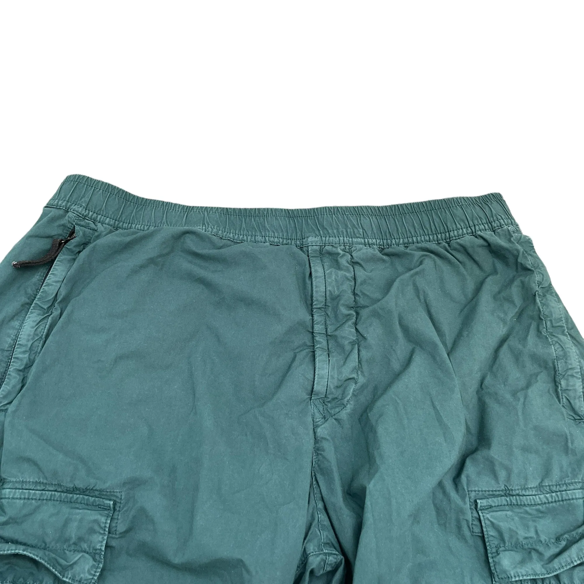 Men's Applique Logo Cargos Green Size Waist 36"