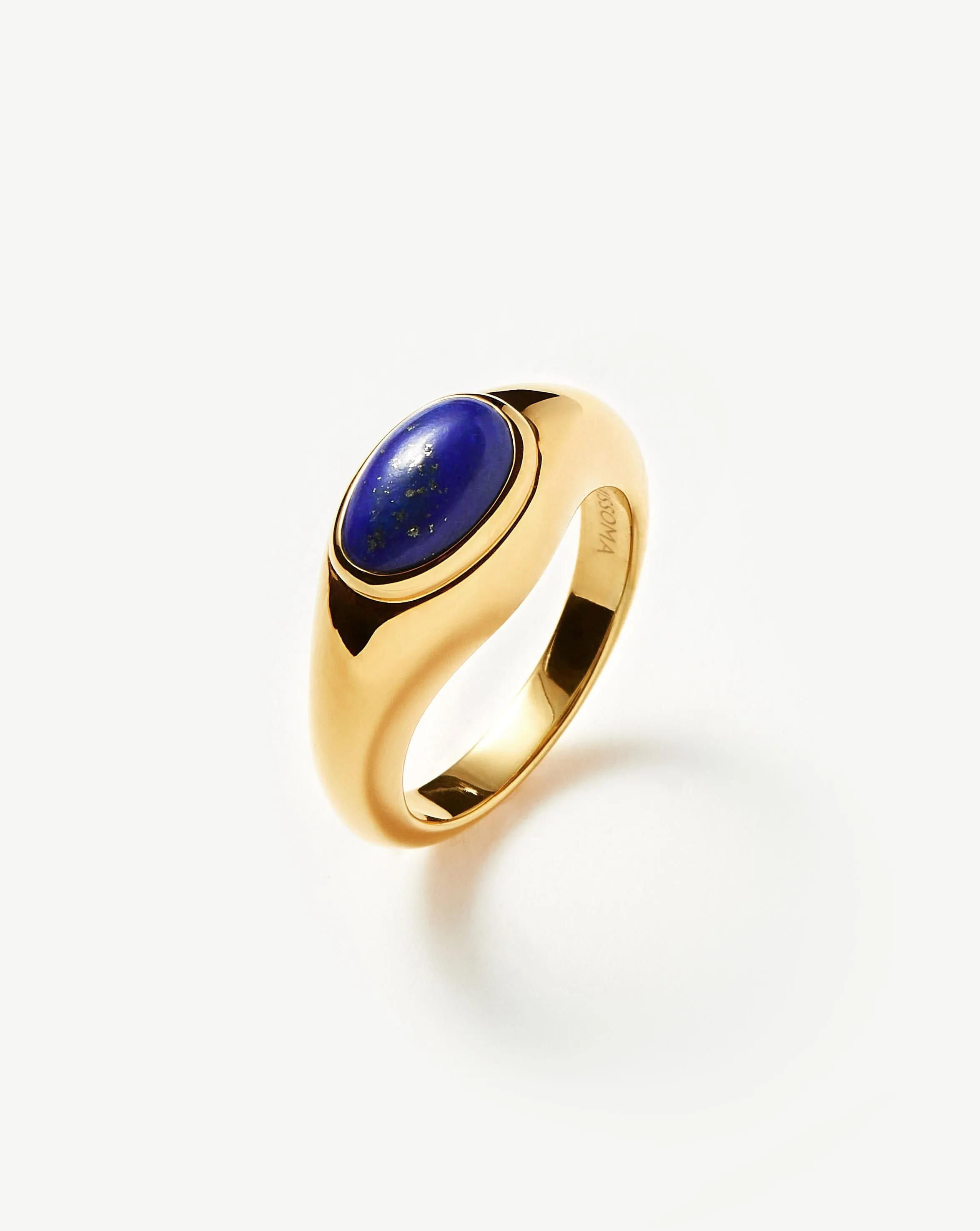 Molten Gemstone Ring | 18ct Gold Plated Vermeil/Lapis