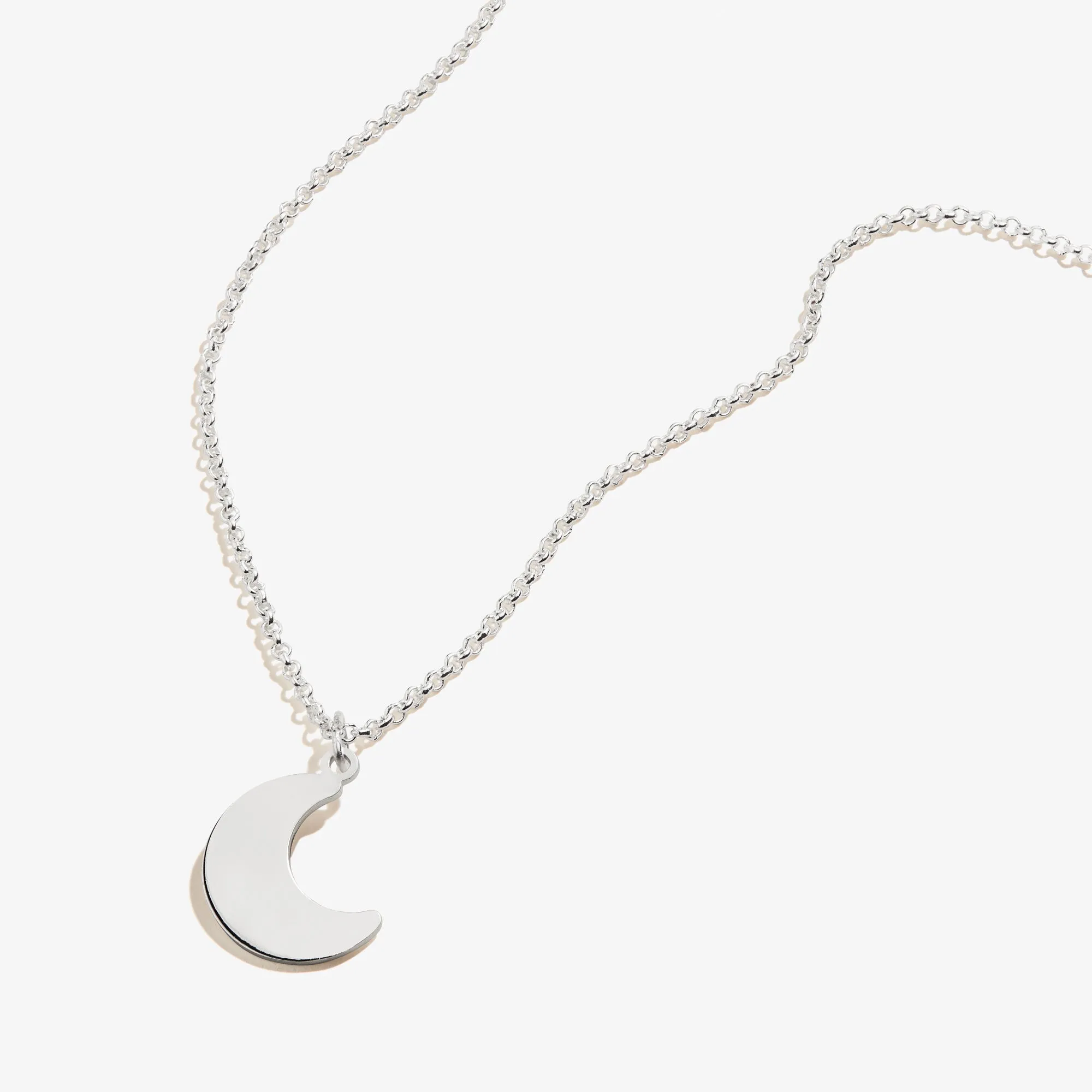 Moon Charm Necklace, 19''