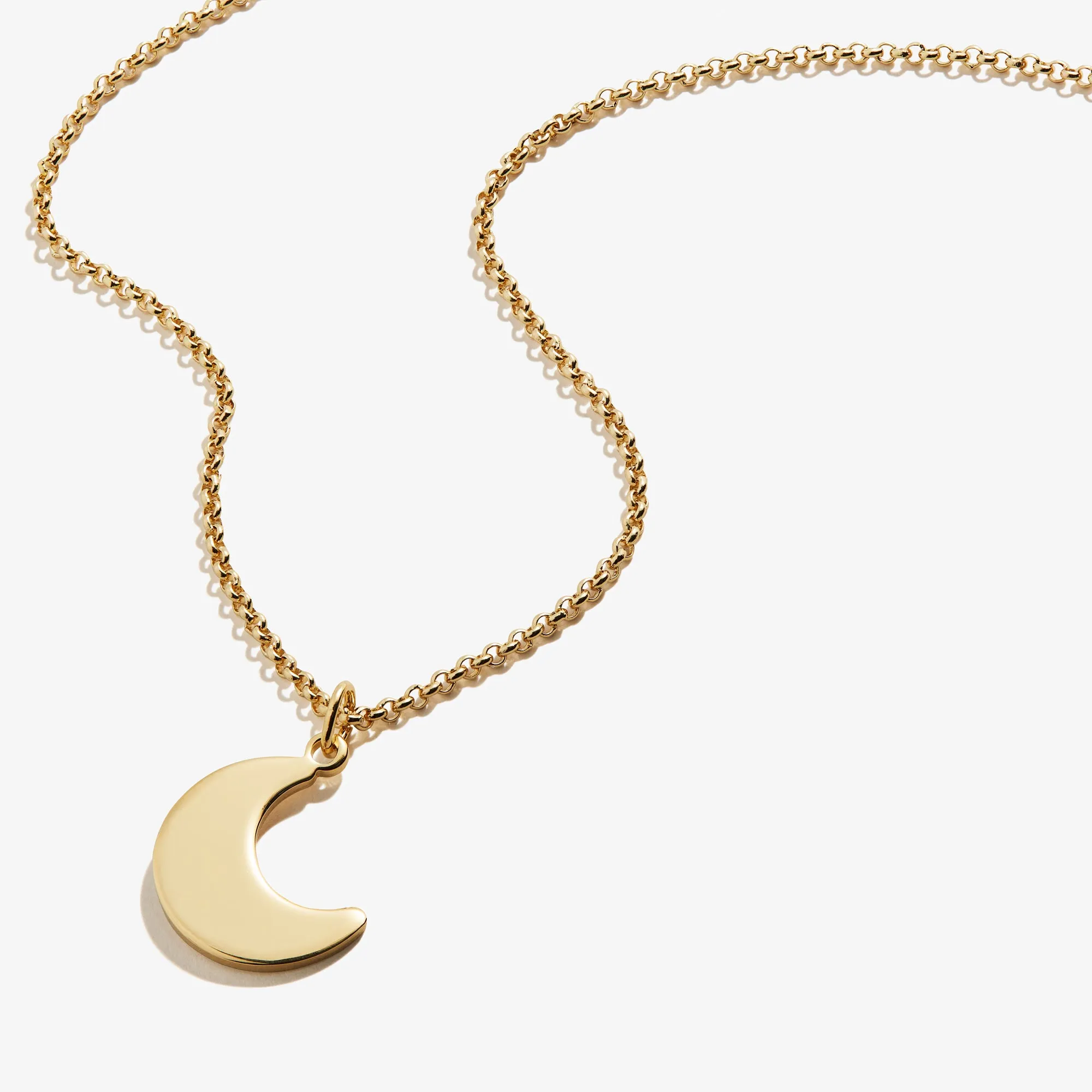 Moon Charm Necklace, 19''