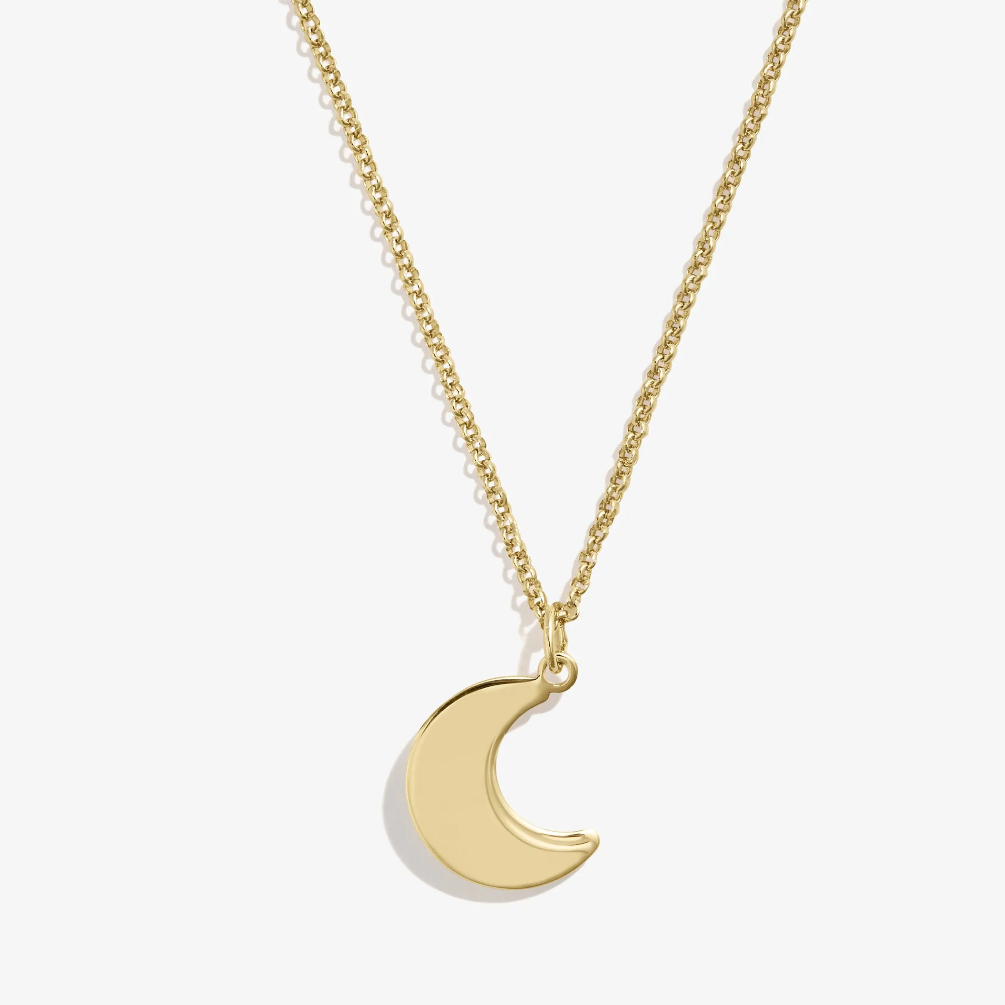 Moon Charm Necklace, 19''