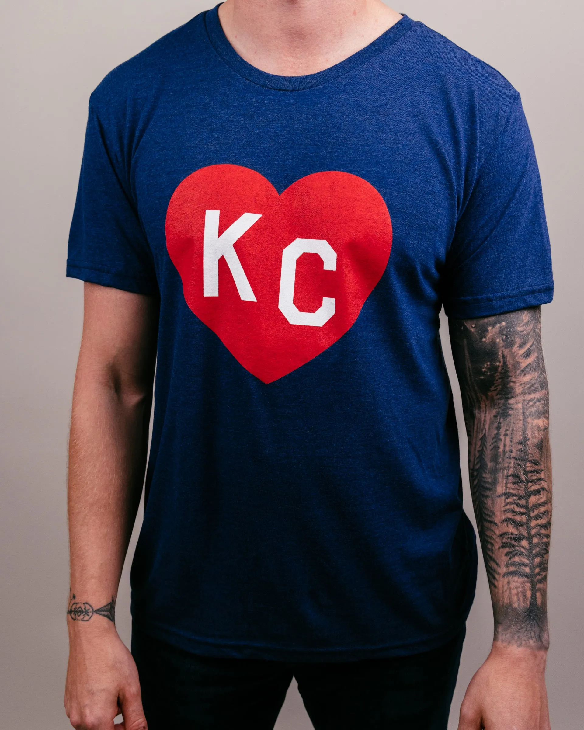 Navy KC Heart