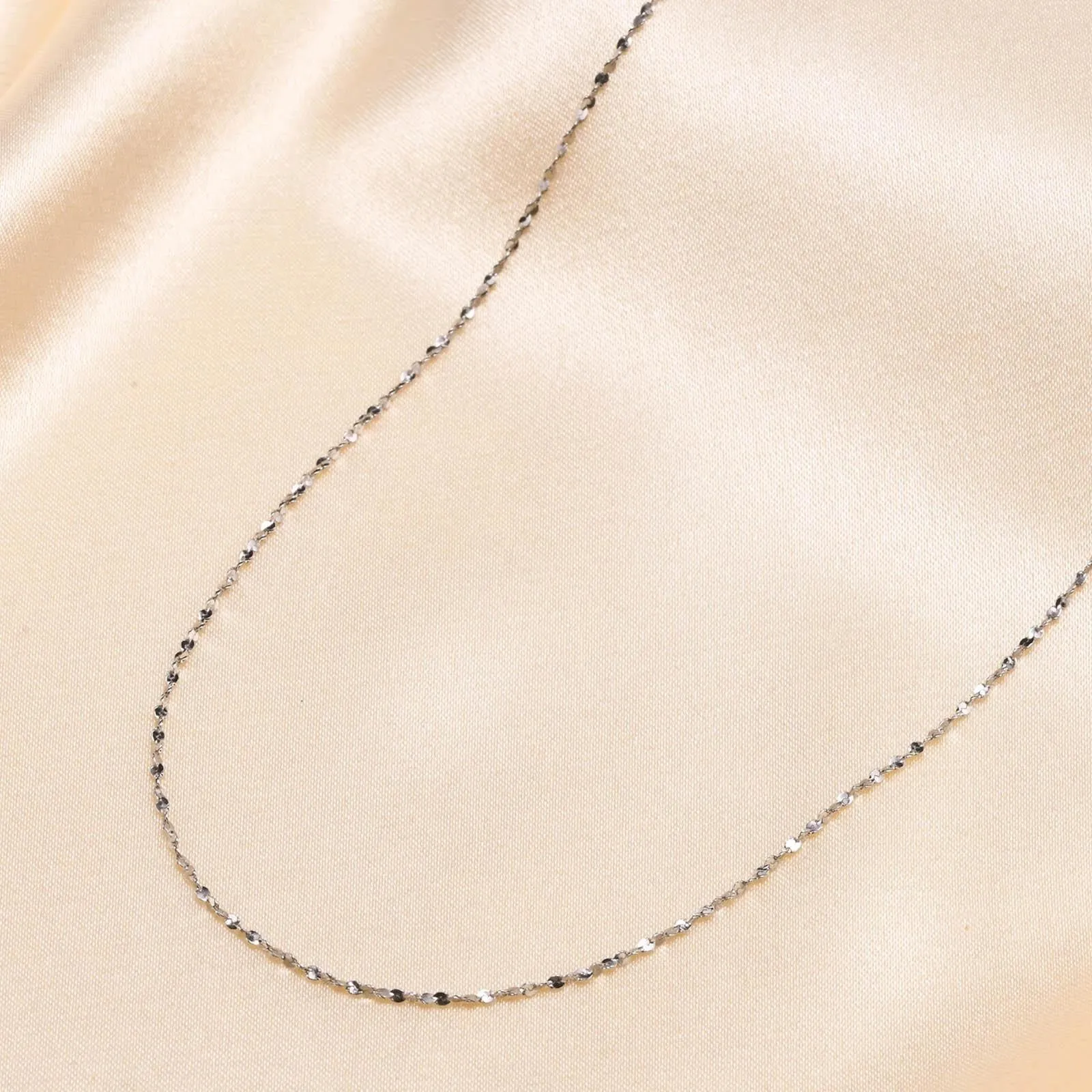 No-Tarnish Medical Titanium Shimmering Stacked Clavicle Chain Necklace