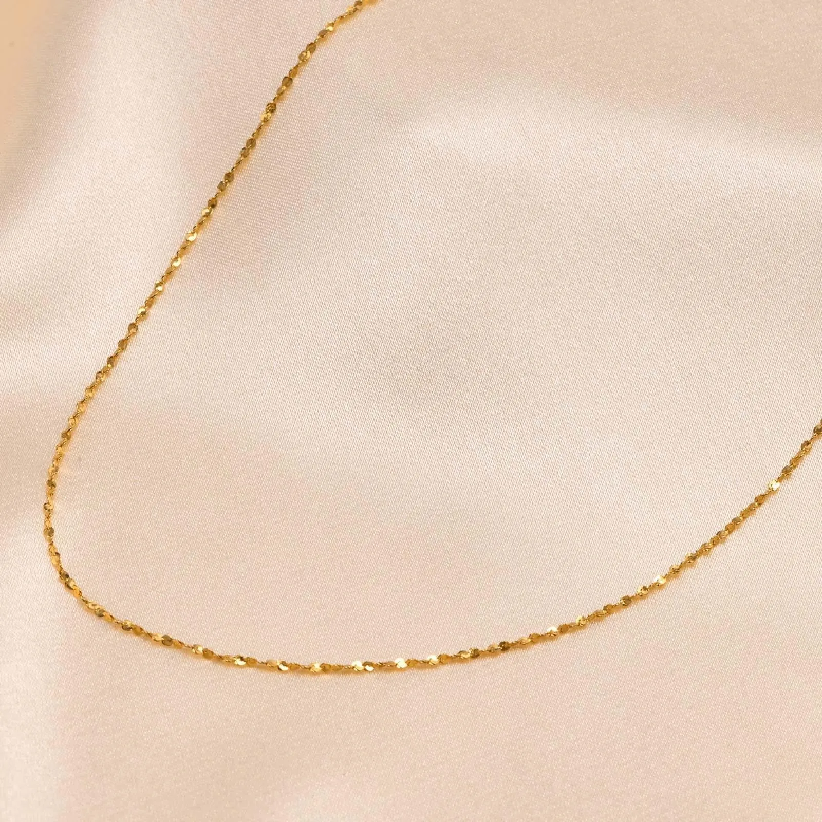 No-Tarnish Medical Titanium Shimmering Stacked Clavicle Chain Necklace