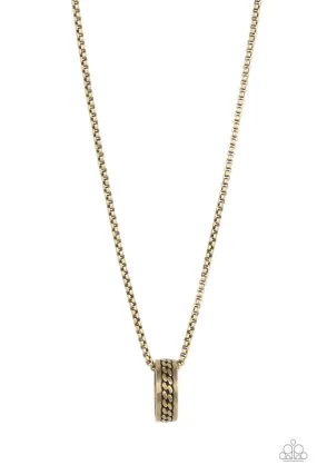 Paparazzi Necklace Emotion Potion - Brass