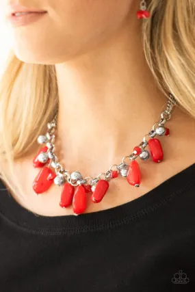 Paparazzi Necklace ~ Grand Canyon Grotto - Red