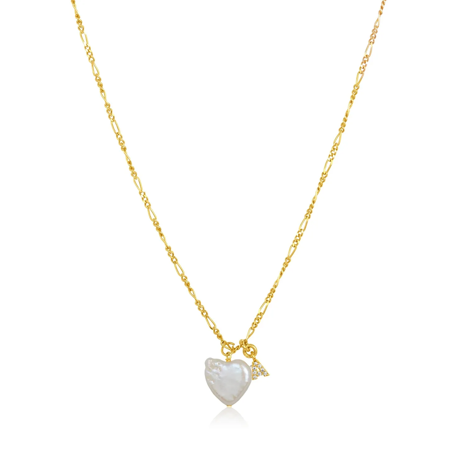 PEARL LOVE TOKEN INITIAL NECKLACE