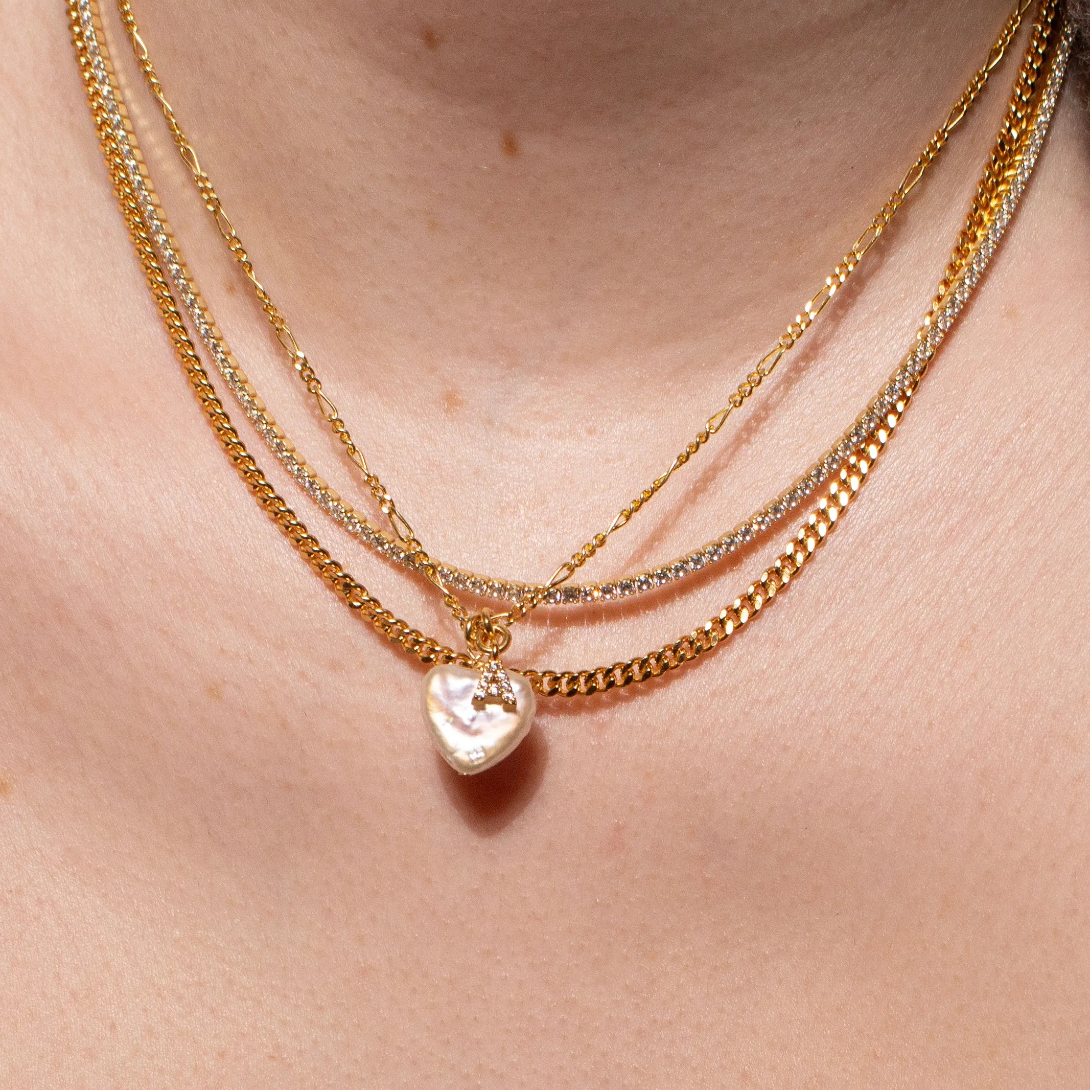 PEARL LOVE TOKEN INITIAL NECKLACE