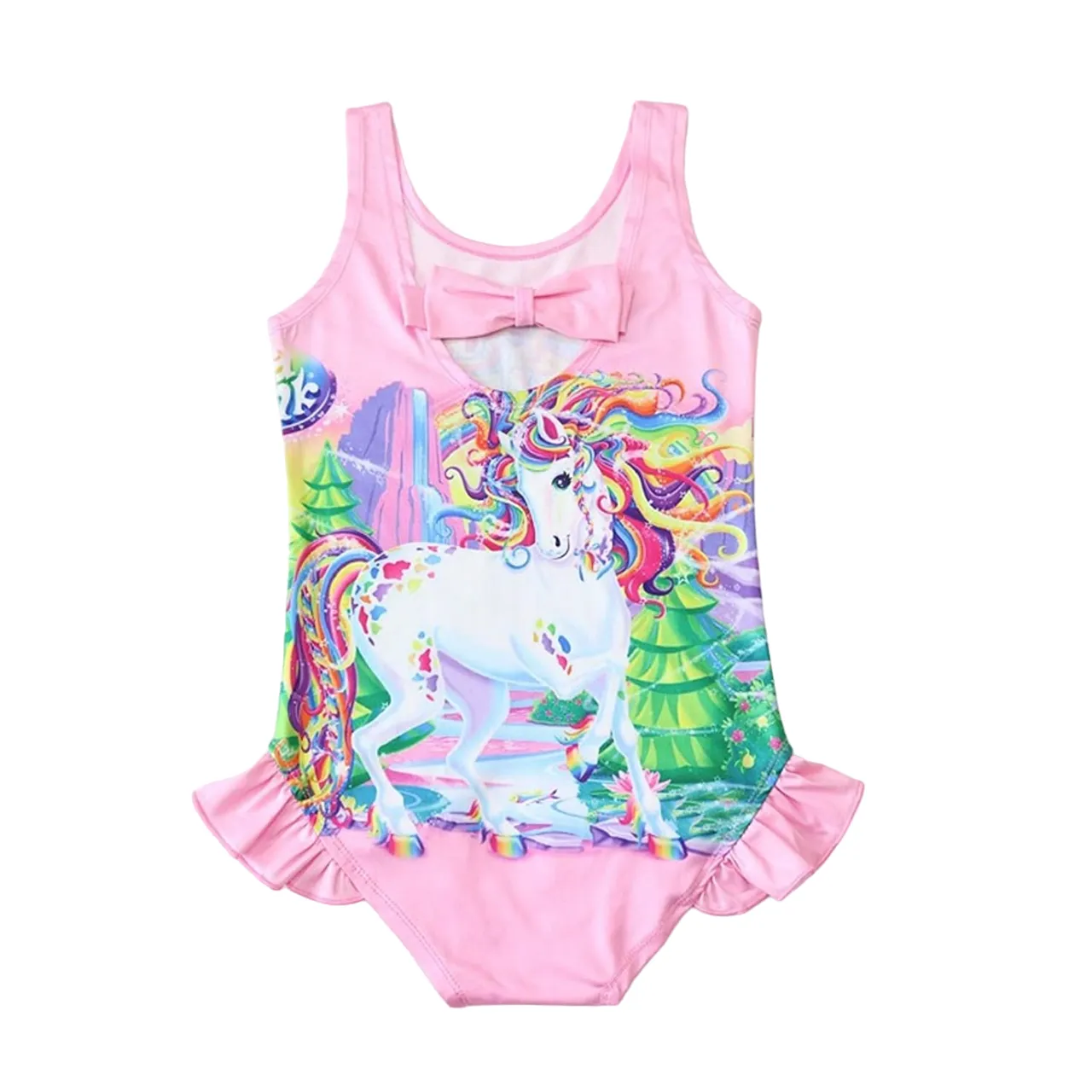 Pink Unicorn One-Piece Swimsuit