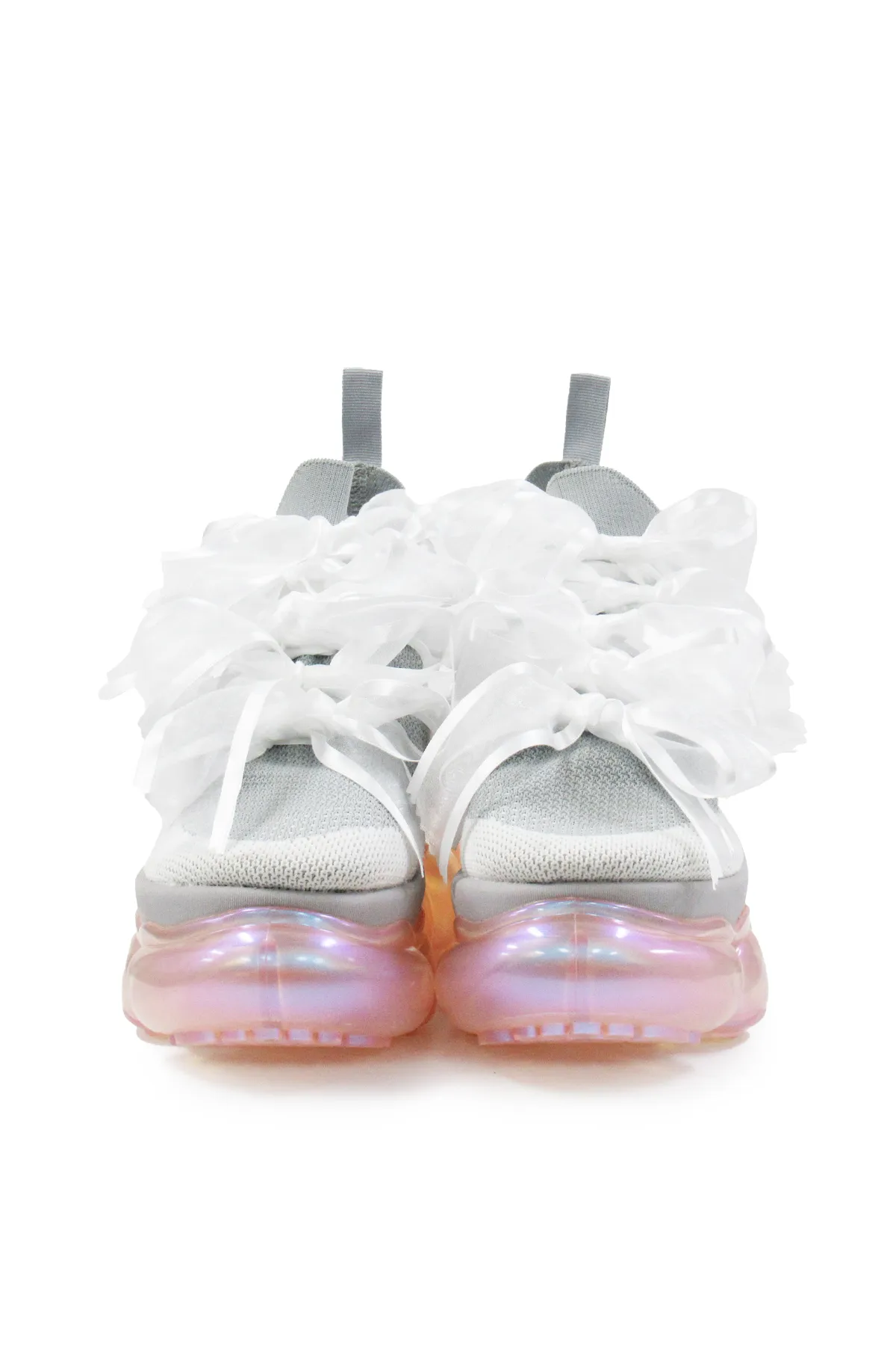 "Jewelry" High Ribbon Shoes / AuroraPink Pinkgray