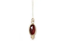 Rose Cut Garnet Necklace