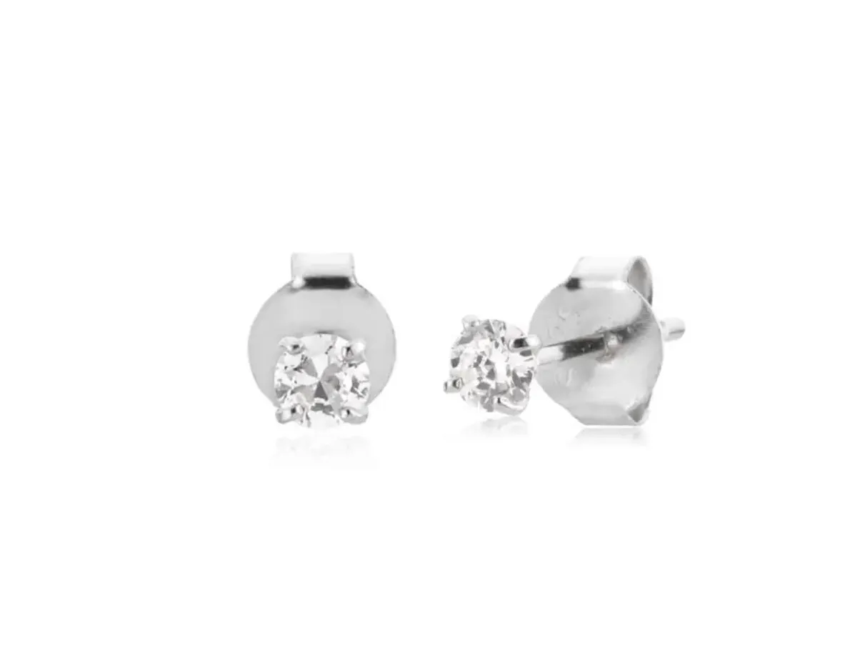 Round CZ Stud