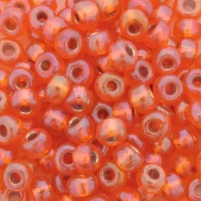 Seed Beads-11/0 Round-1008 Silver Lined Orange AB-Miyuki-16 Grams