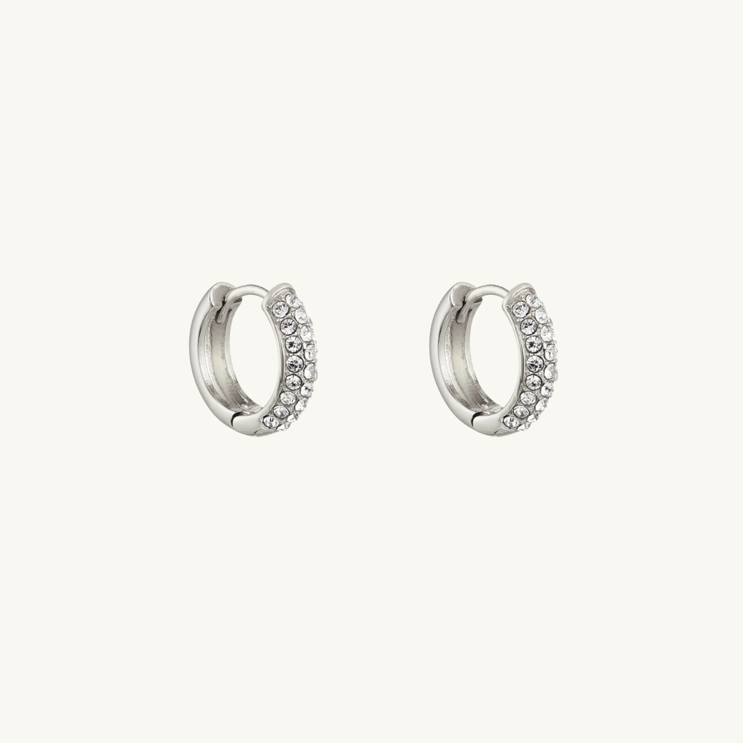 Shiny Chunky Hoop Earring Giftset | Silver