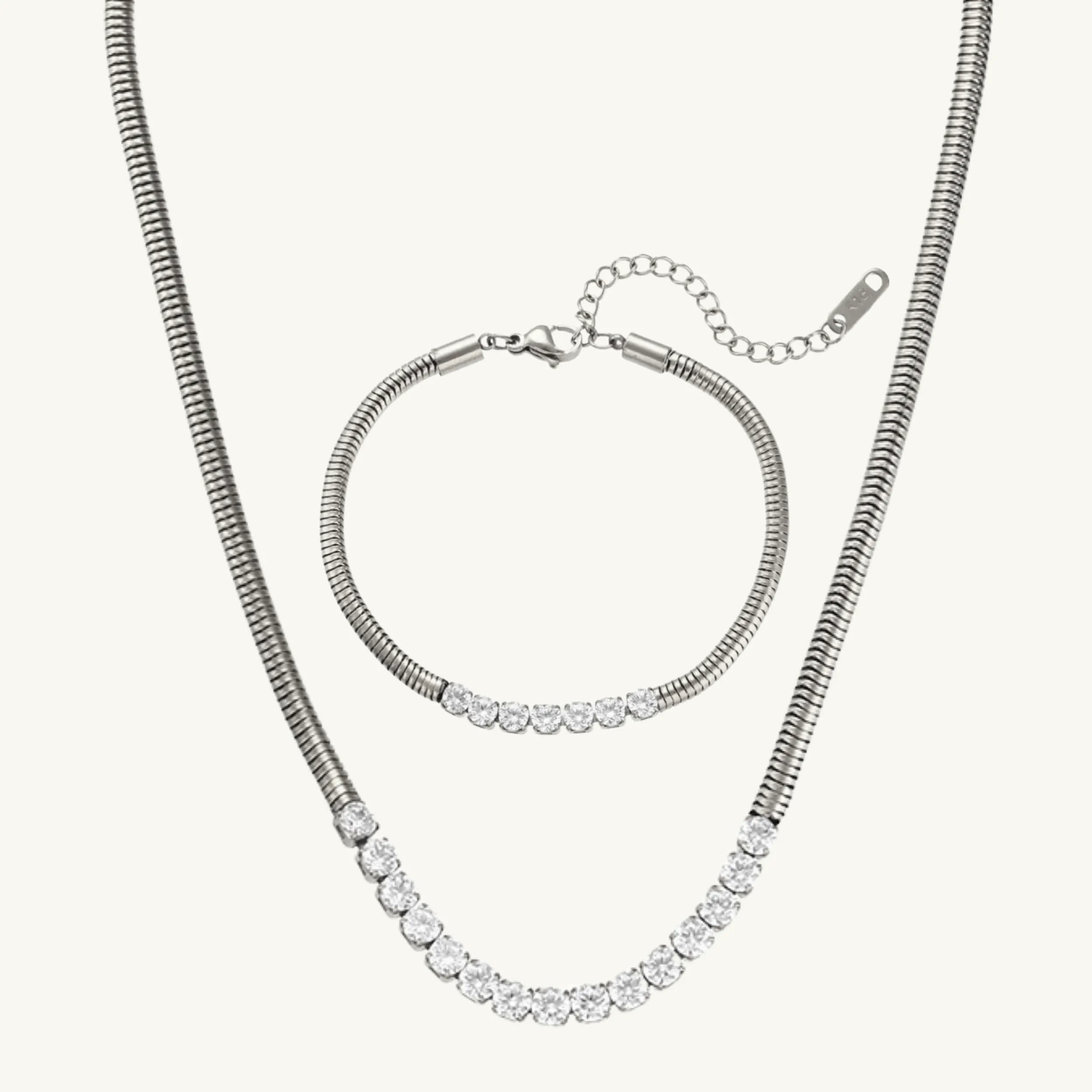 Shiny Snake Giftset | Silver